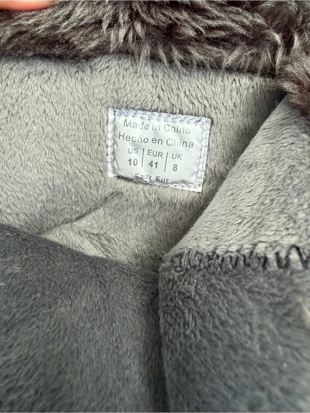 Women's Quilted Faux-Fur Winter Boots - Gray and Burgundy- waterproof